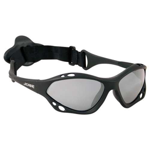Jobe lunettes jetski polarisées flottantes en caoutchouc noir
