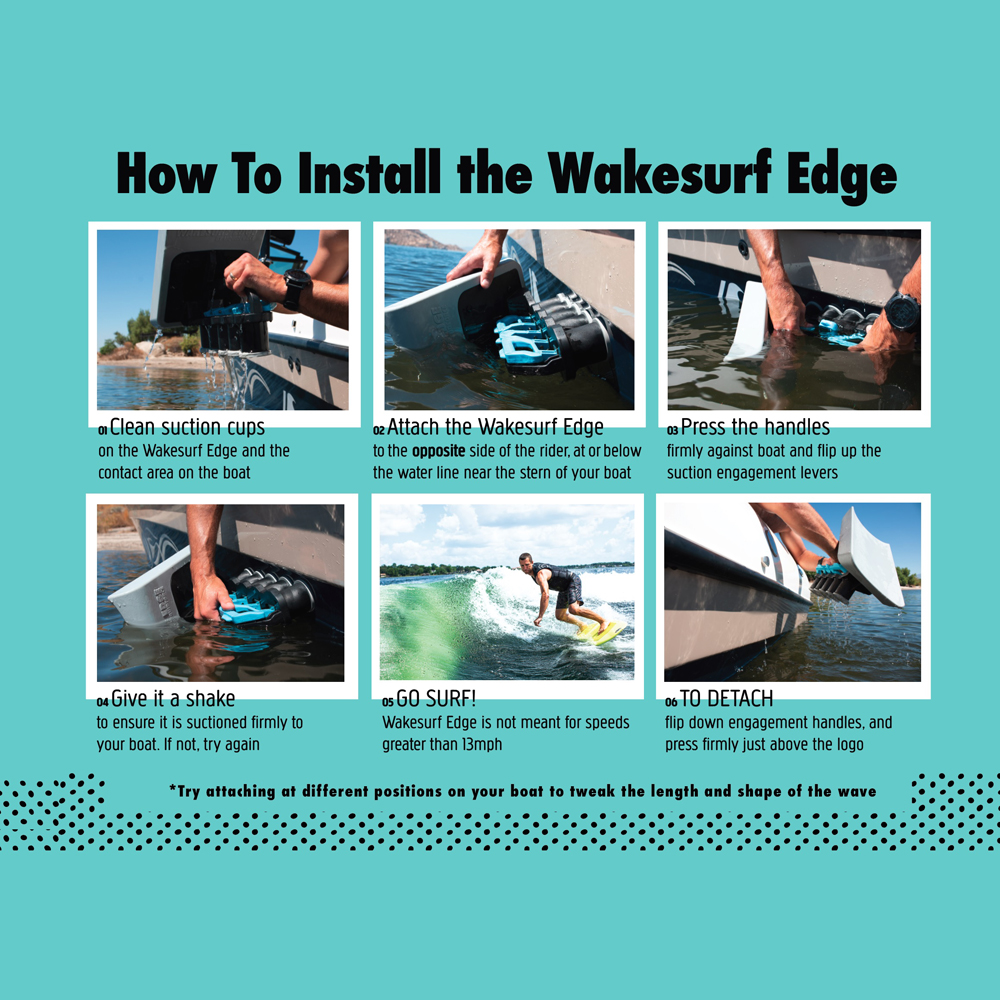 Liquid Force wakesurf edge mega folding wakeshaper