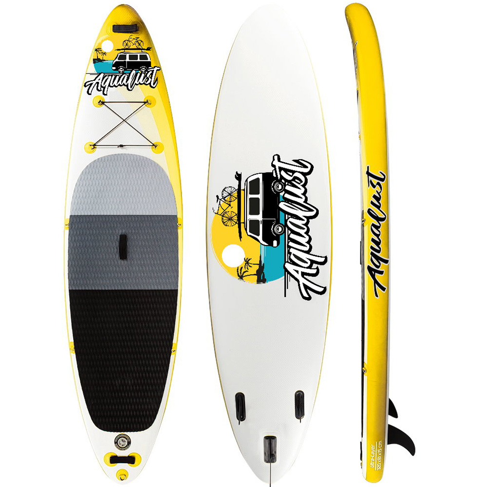 Aqualust 10.0 ensemble de sup gonflable jaune