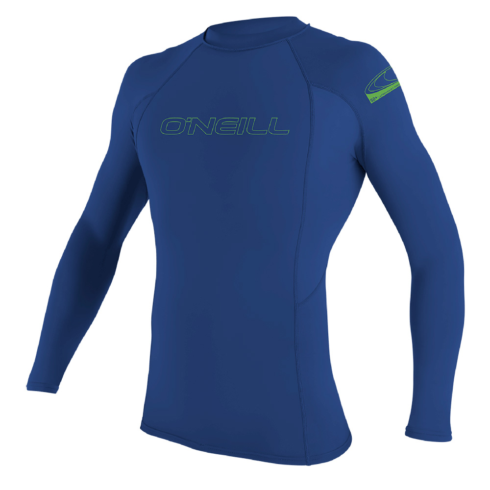 lycra manches longues enfant bleu