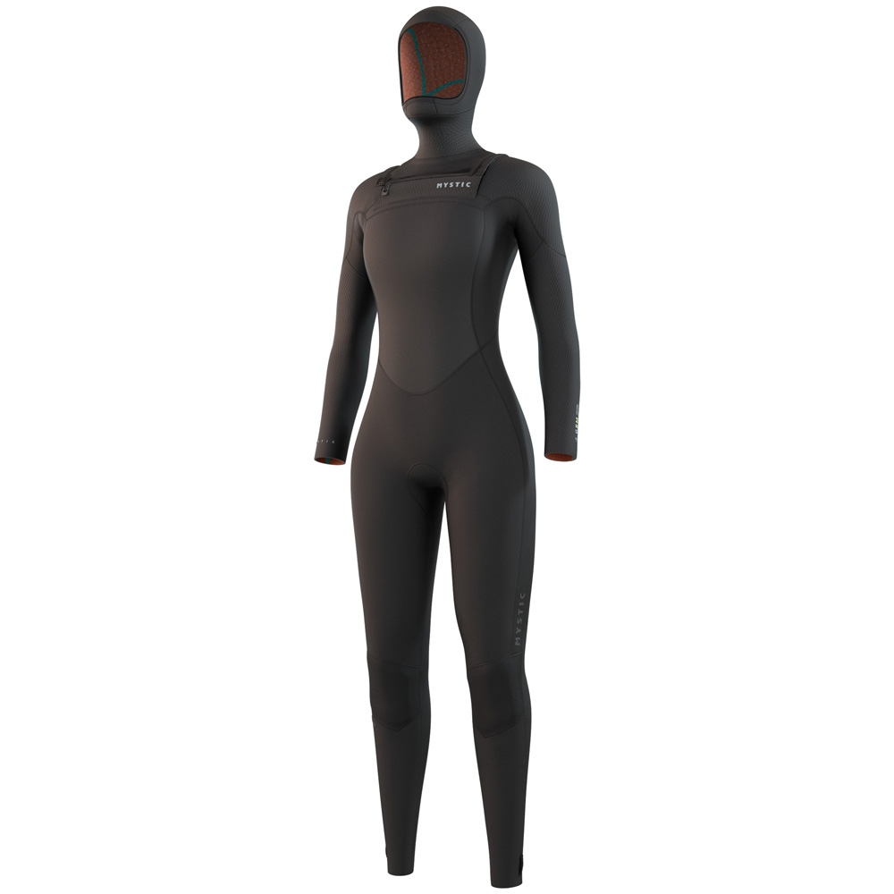 Gem Hooded fullsuit 6/4/3mm femme double fermeture noir