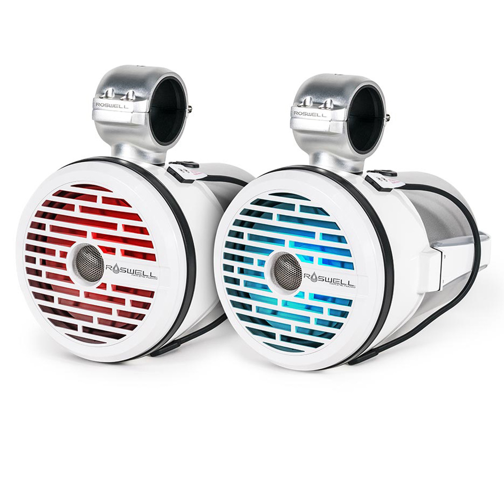 R1 8 inch tour haut-parleur grille blanche