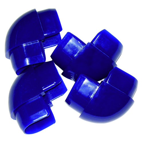 coins 90 degrés pour échafaudage fender double profil D bleu 2 pièces