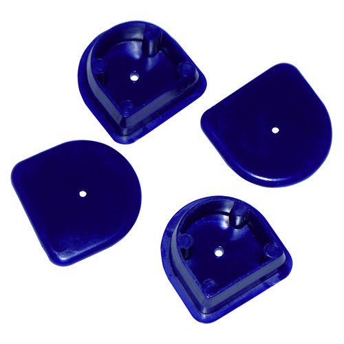 embouts pour échafaudage fender double profil D bleu 2 pièces